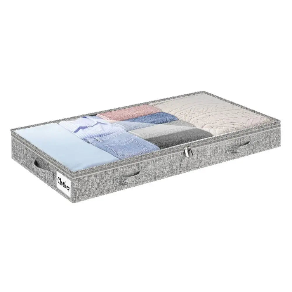 Under Bed Storage Drawer with Clear Lid – Large Foldable Bin
