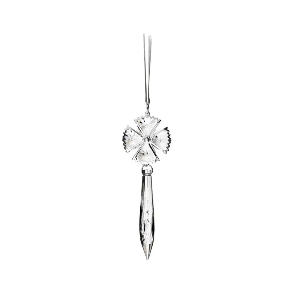Transparent Acrylic Christmas Pendants – Snowflake Star Bell