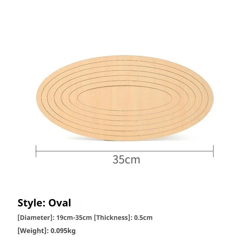 Wood Concentric Clay Cutting Guide – Pottery Plate Forming Mold