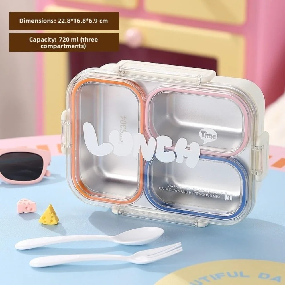 Stainless Steel Divided Lunch Box – Leakproof Food Container