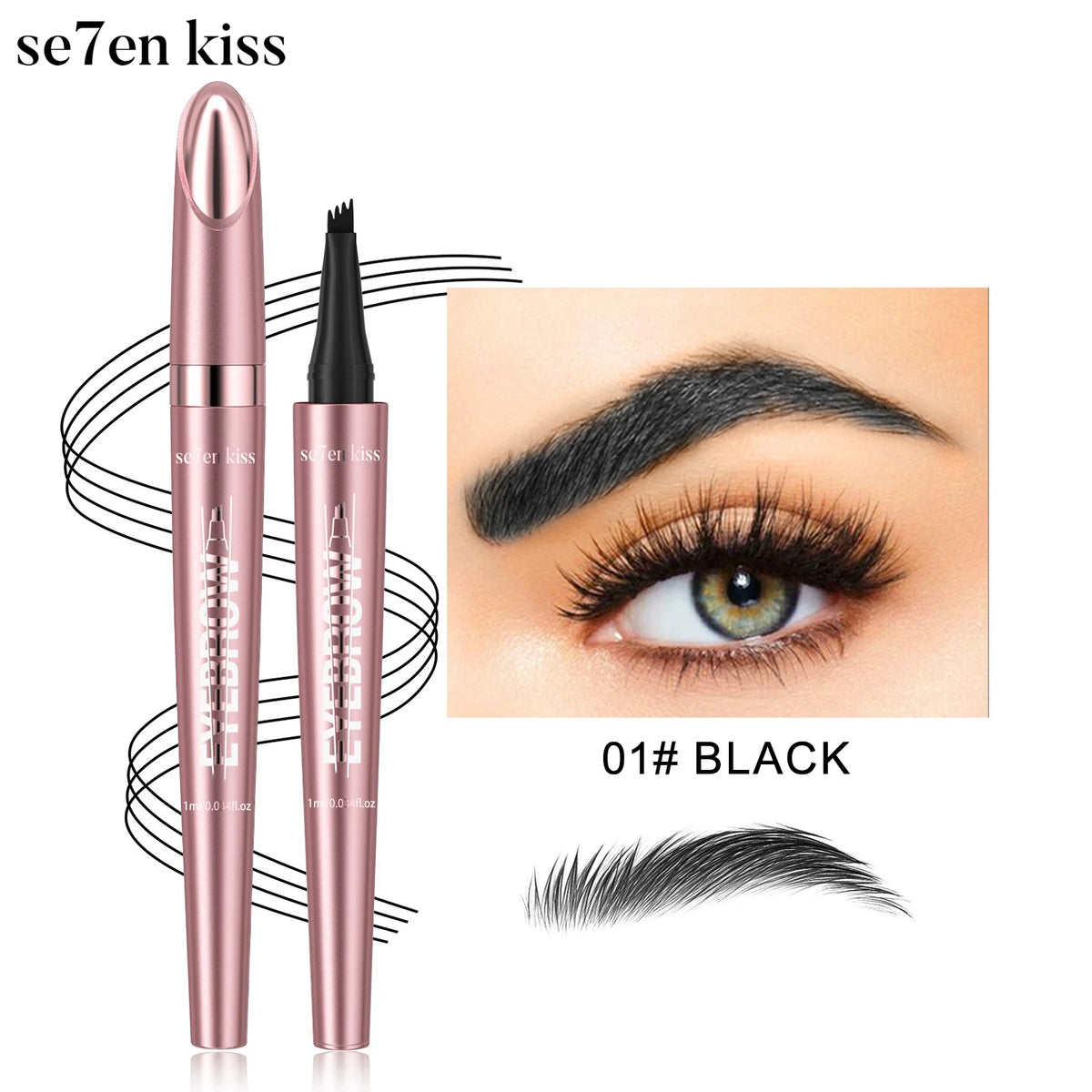 SAMMY 4-in-1 Waterproof Eyebrow Pencil – Long-Lasting Brows