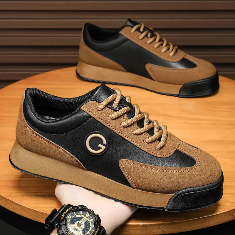 LEDP Retro Platform Sneakers – Men's Casual Sport Shoes