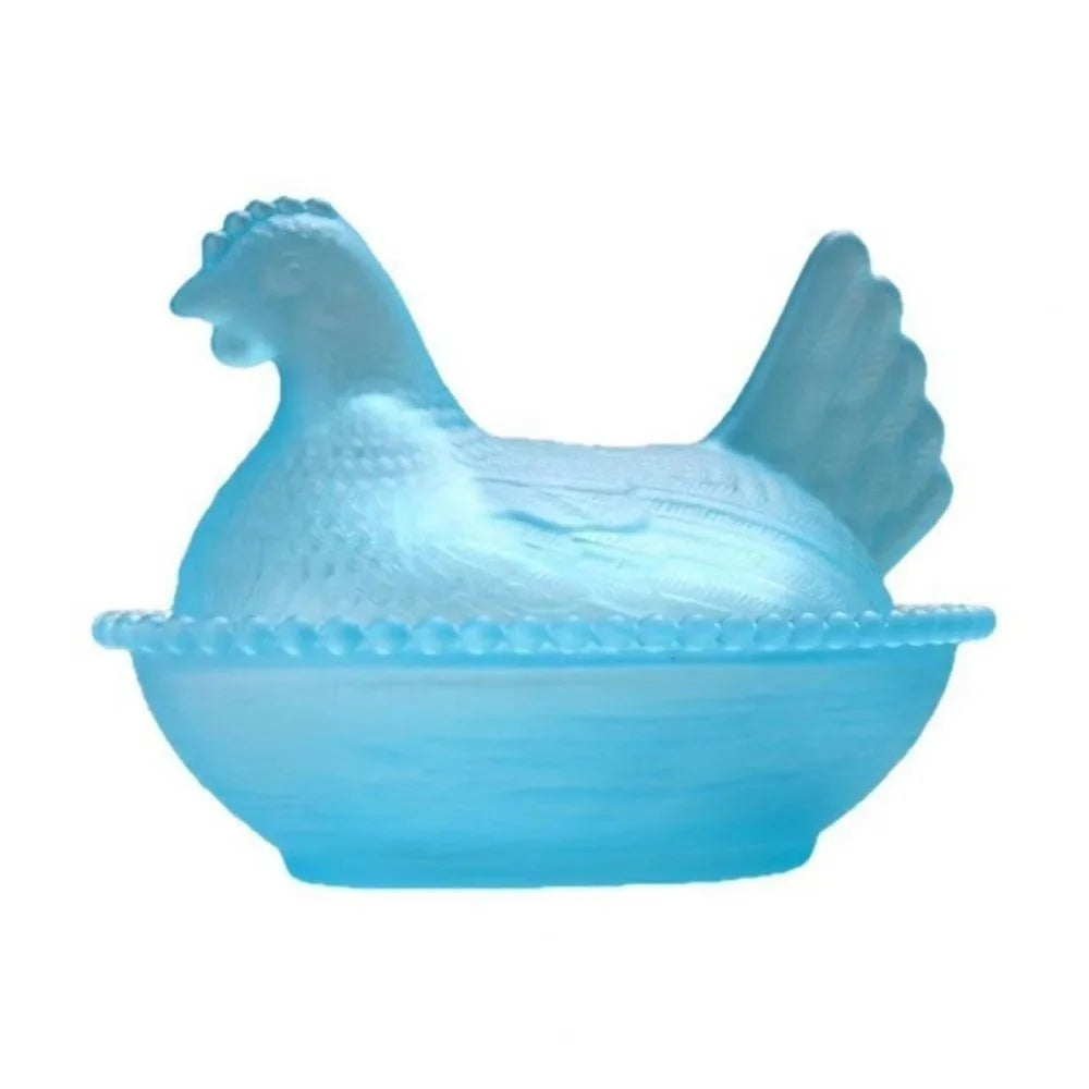 Chicken Shaped Candy Dish with Lid – Hen on Nest Decor