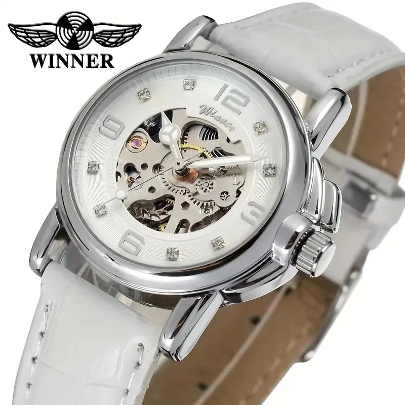 Women's Hollow-Out Automatic Mechanical Watch | Crystal Dial