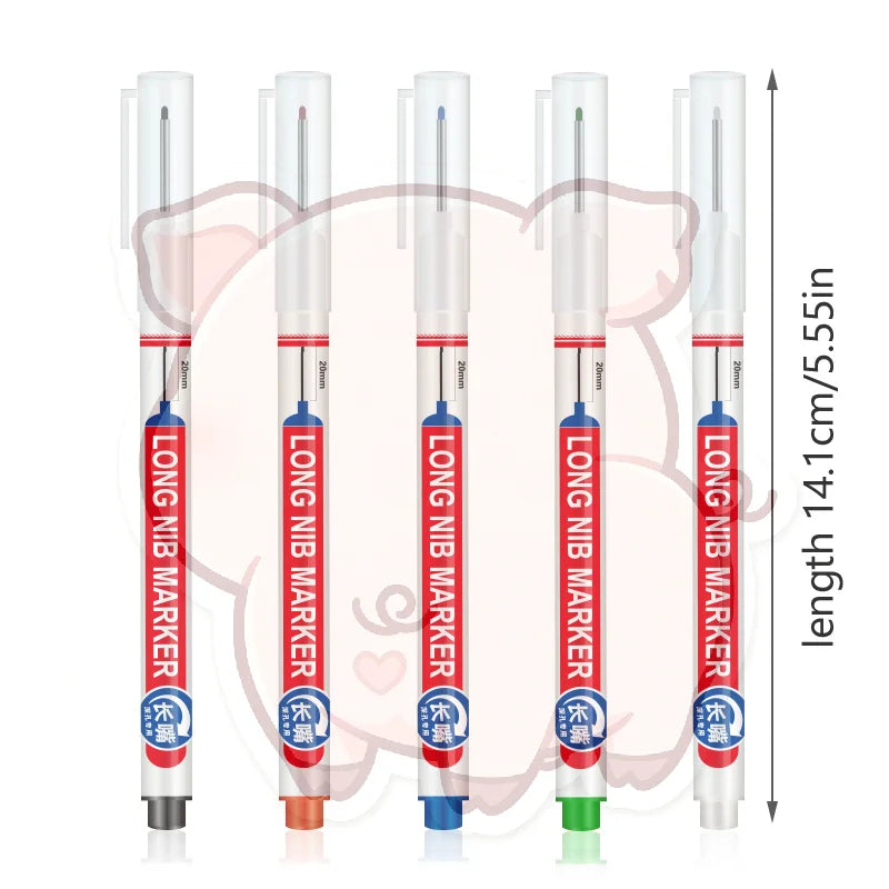 Long Nib Deep Hole Marker Pen – 20mm Waterproof Marking Tool