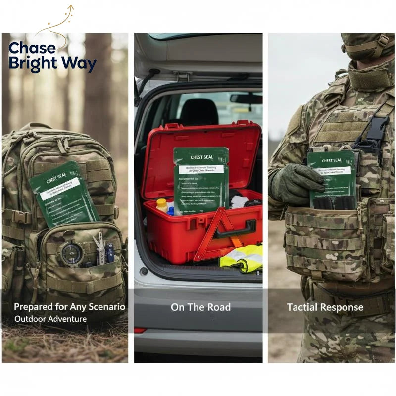 Vented Chest Seal Patch – Waterproof Emergency First Aid