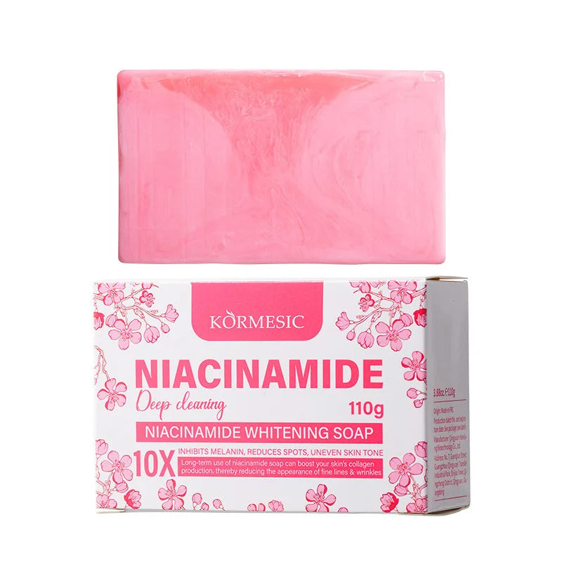 KORMESIC Niacinamide Whitening Bar Soap – Anti-Wrinkle Body Skin