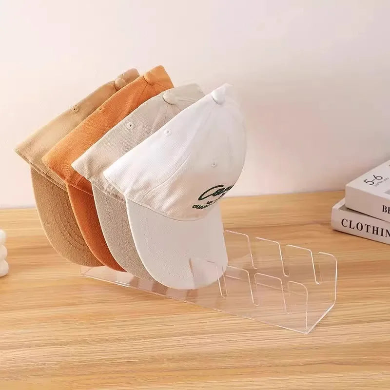 Plastic Hat Organizer Rack for Baseball & Peaked Caps