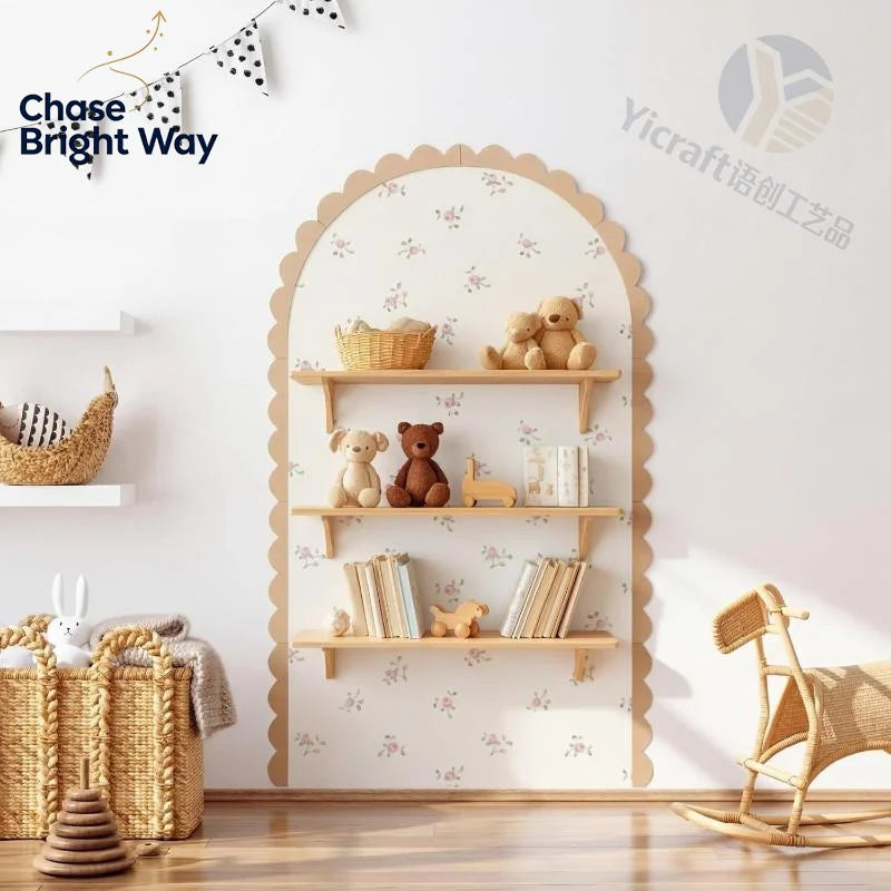 DIY Scalloped Wood Arch Wall Décor – Unfinished Wooden Frame