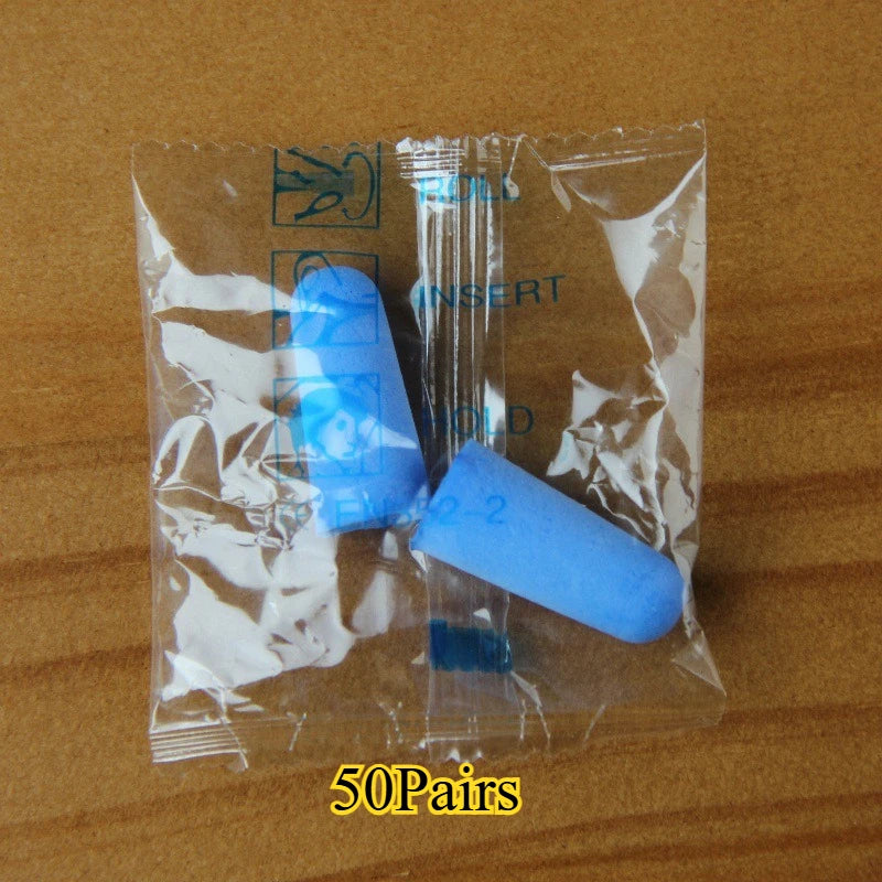 Soft Foam Earplugs 20/50 Pairs – Sleep, Travel & Noise Block