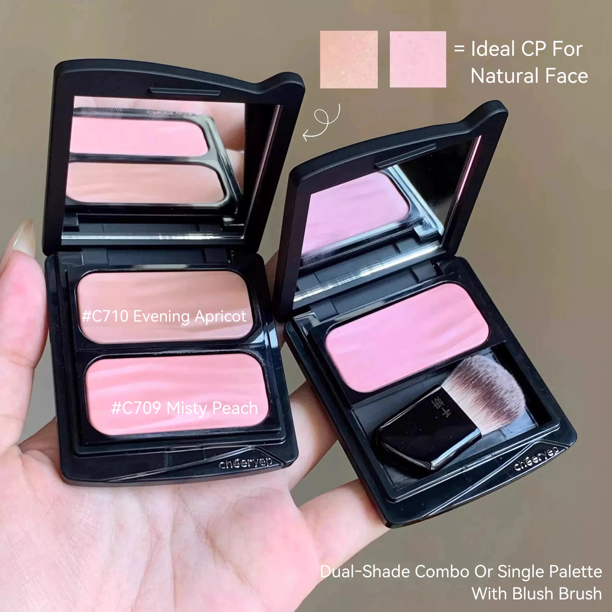 Spring Blooms Baked Blush & Highlighter Palette – Long-Lasting