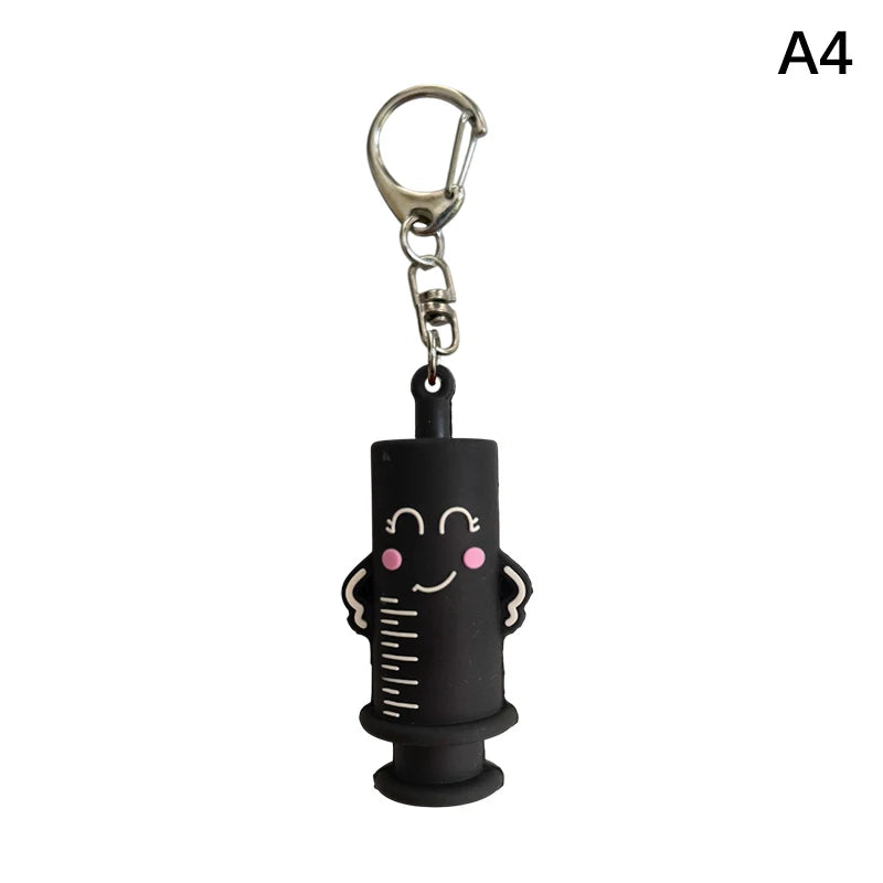 Syringe Ampoule Bottle Opener Keychain – Rubber Vial Cutter
