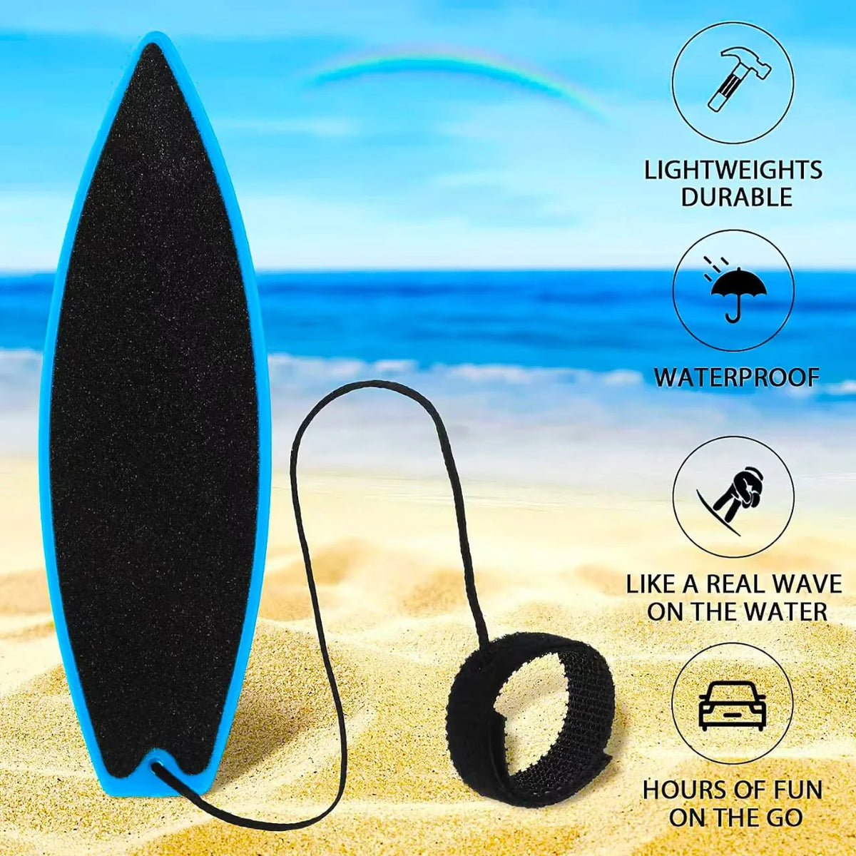 Mini Finger Surfboard Toy – Fun Air Pressure Trick Board 1–5 Pack
