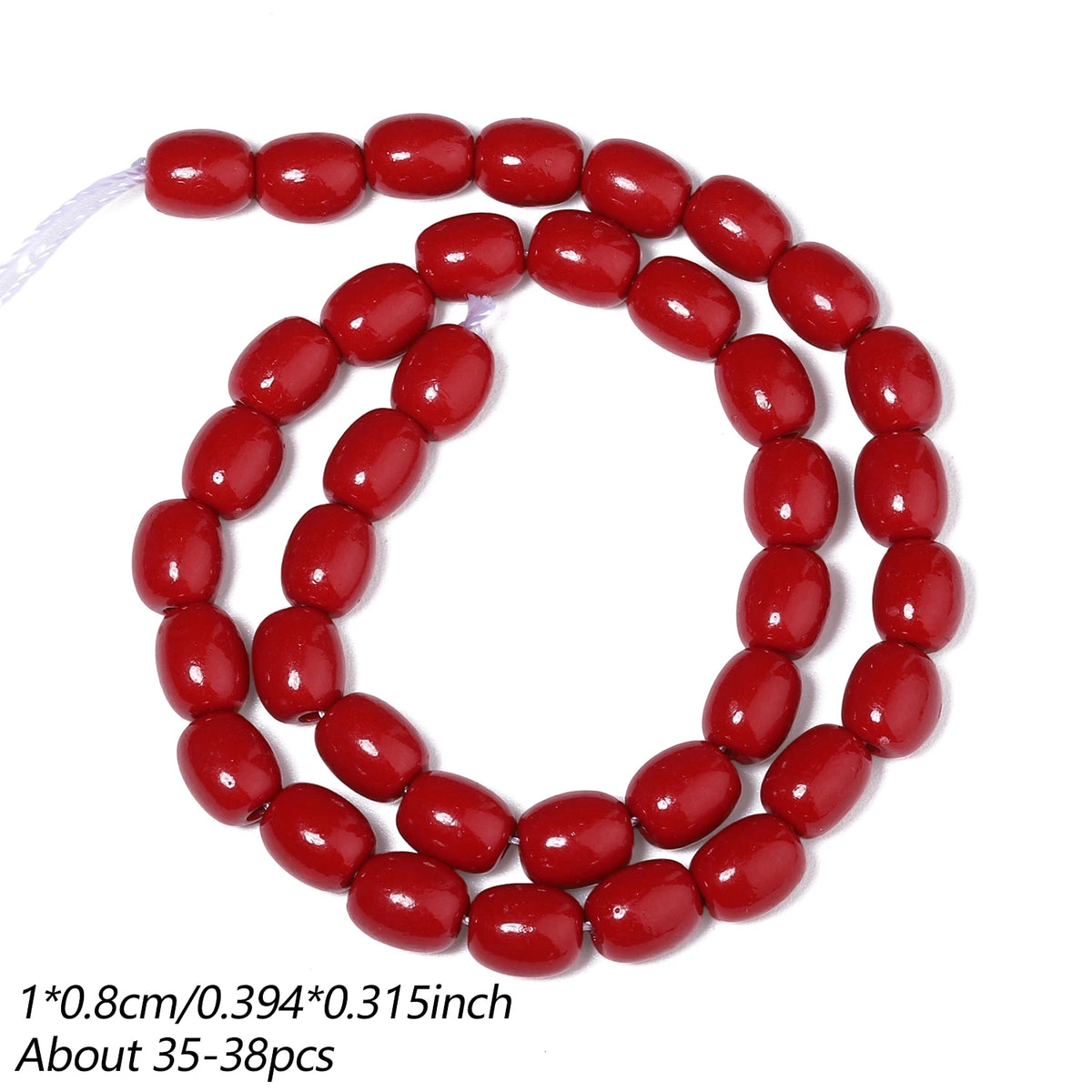 Natural Red Shell Powder Loose Beads – DIY Jewelry Making