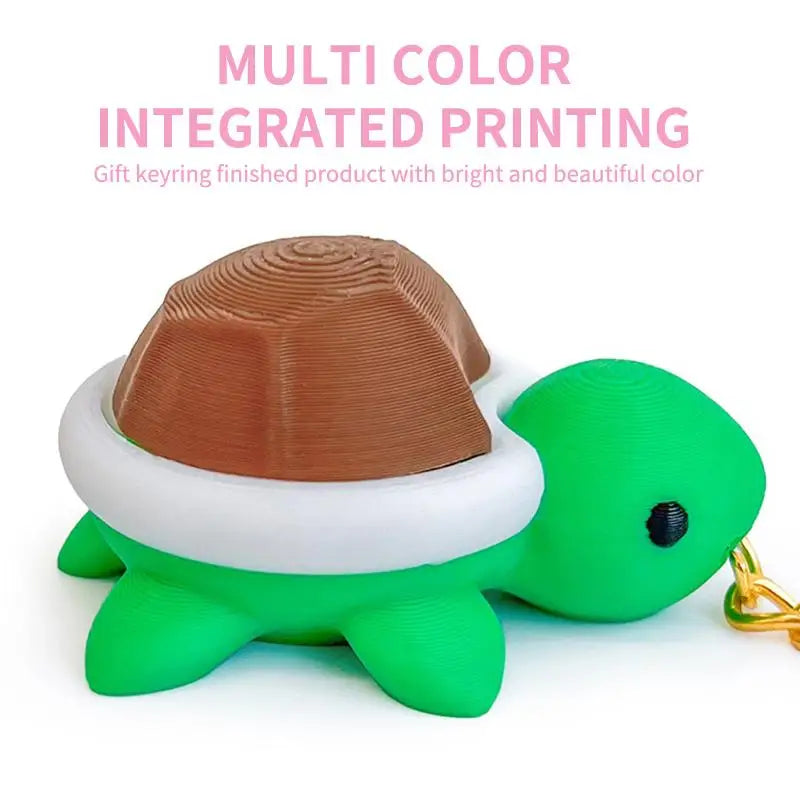 Mini 3D Printed Mushroom Turtle Clicker Keycap Fidget Toy