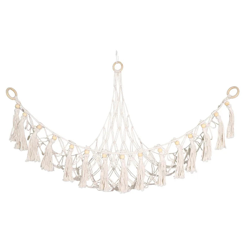 Triangle Wall Hanging Toy Net – Kids Room Storage Hammock