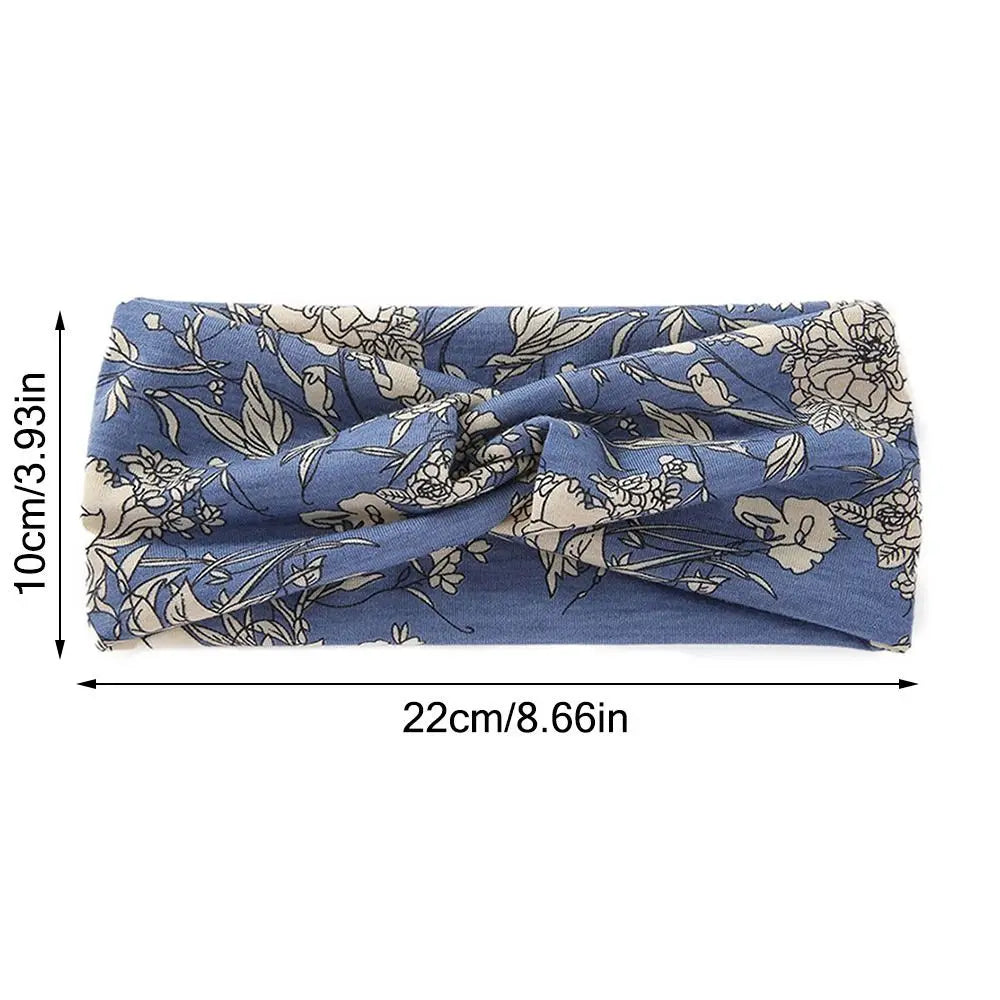 Women's Stretchy Twisted Headband – Non-Slip Yoga Sport Wrap