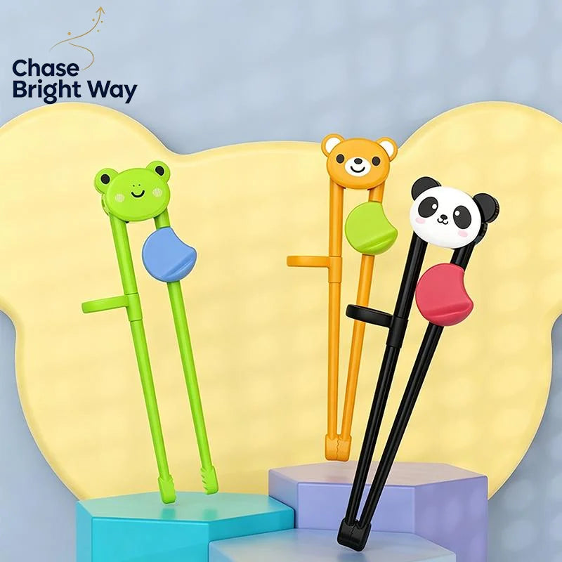 Kids Training Chopsticks – BPA-Free Cartoon Animal Non-Slip