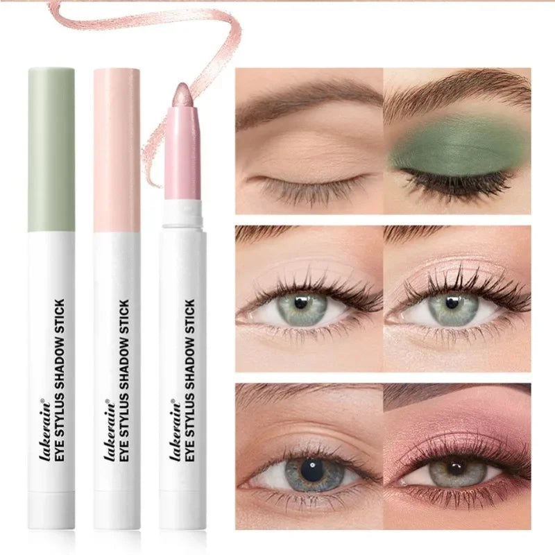 Waterproof Eyeshadow Sticks – 6 Colors Shimmer & Matte Pencil