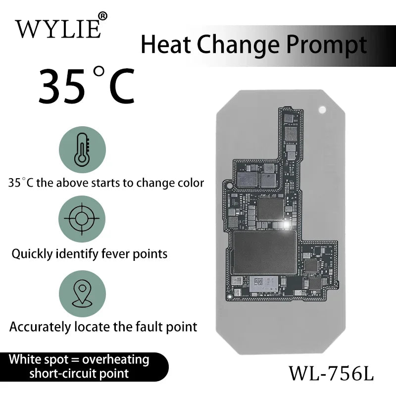 WYLIE WL-756L PCB Fault Locator Pad – 35°C Heat Detection Sheet