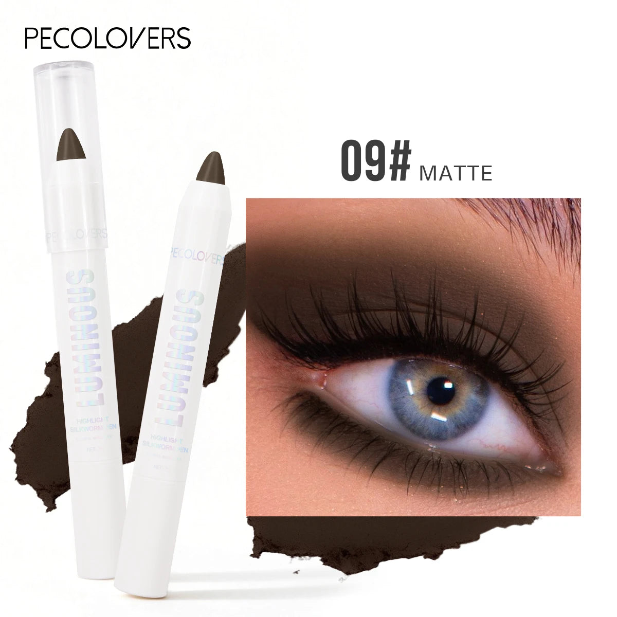 Pearl White Glitter Eyeshadow Pen – Brightening Shimmer Liner