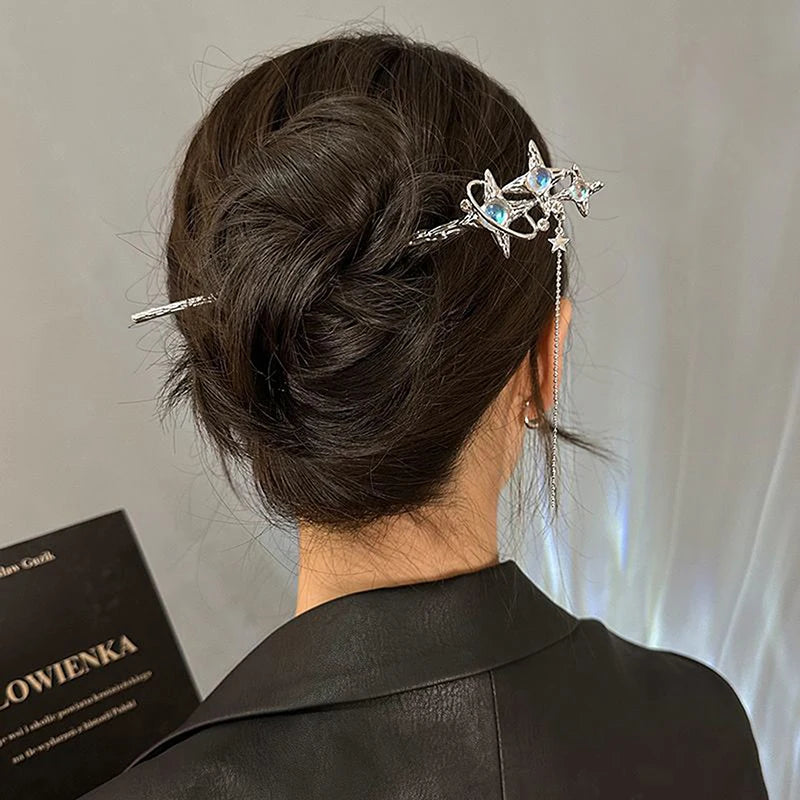 Vintage Chinese Handmade Hair Stick – Elegant Alloy Hairpin