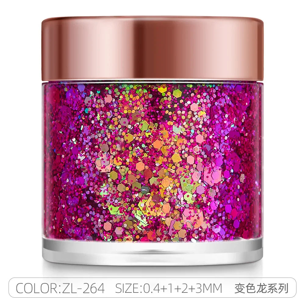 Glitter Gel Stick – Holographic Sequins Face & Body Makeup