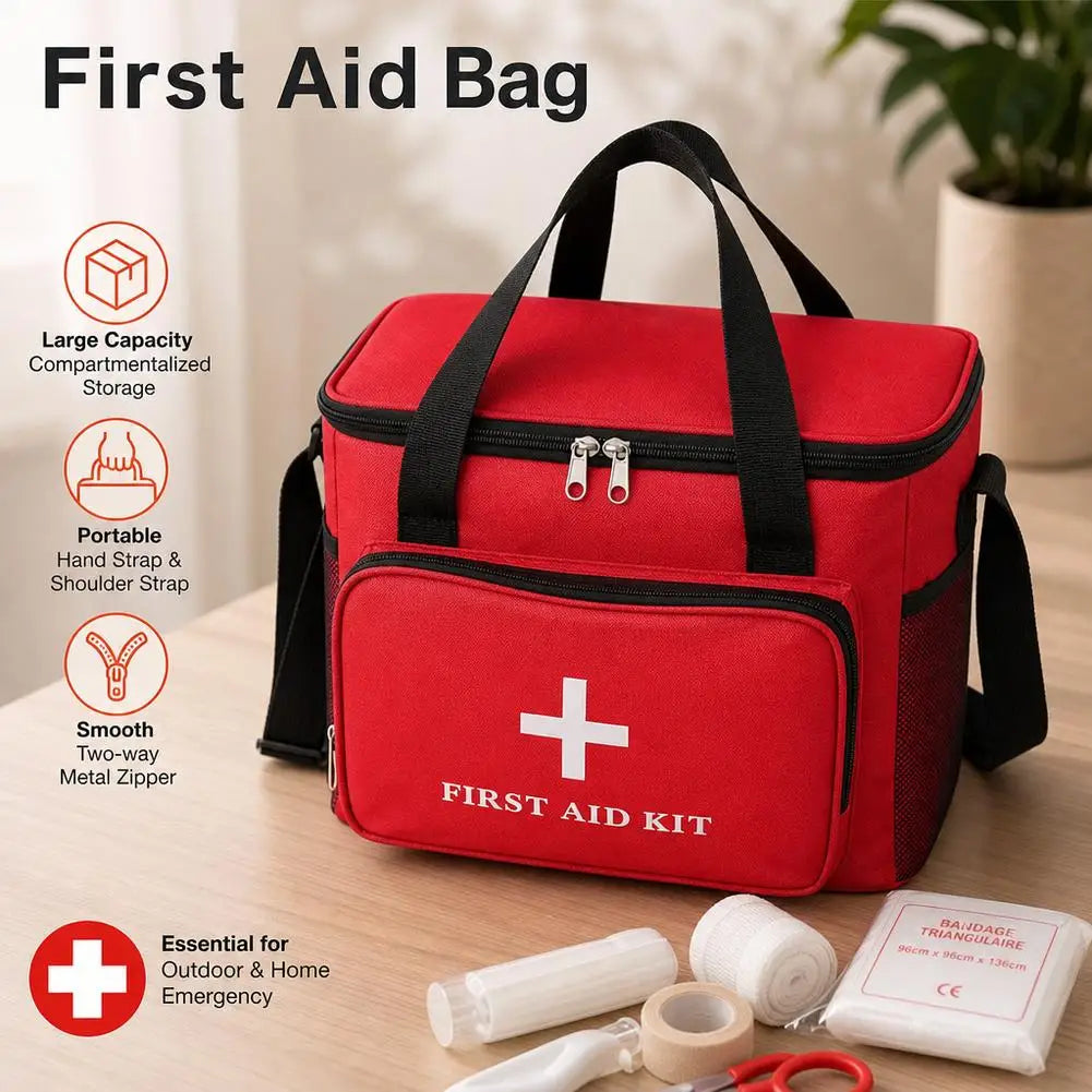 Waterproof Oxford First Aid Kit Bag Organizer | Home & Outdoor