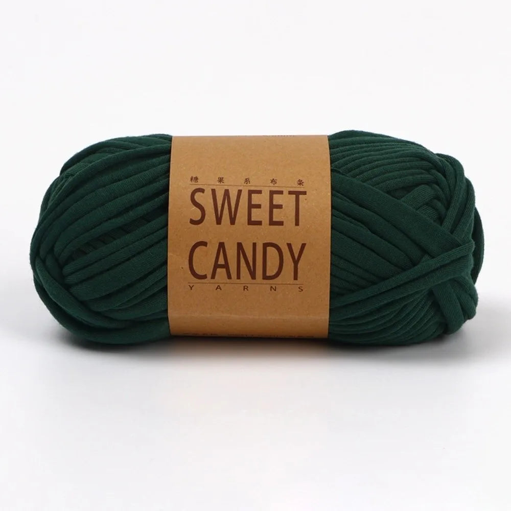 100g Chunky T-Shirt Yarn – Elastic Washable Fabric Strip Yarn