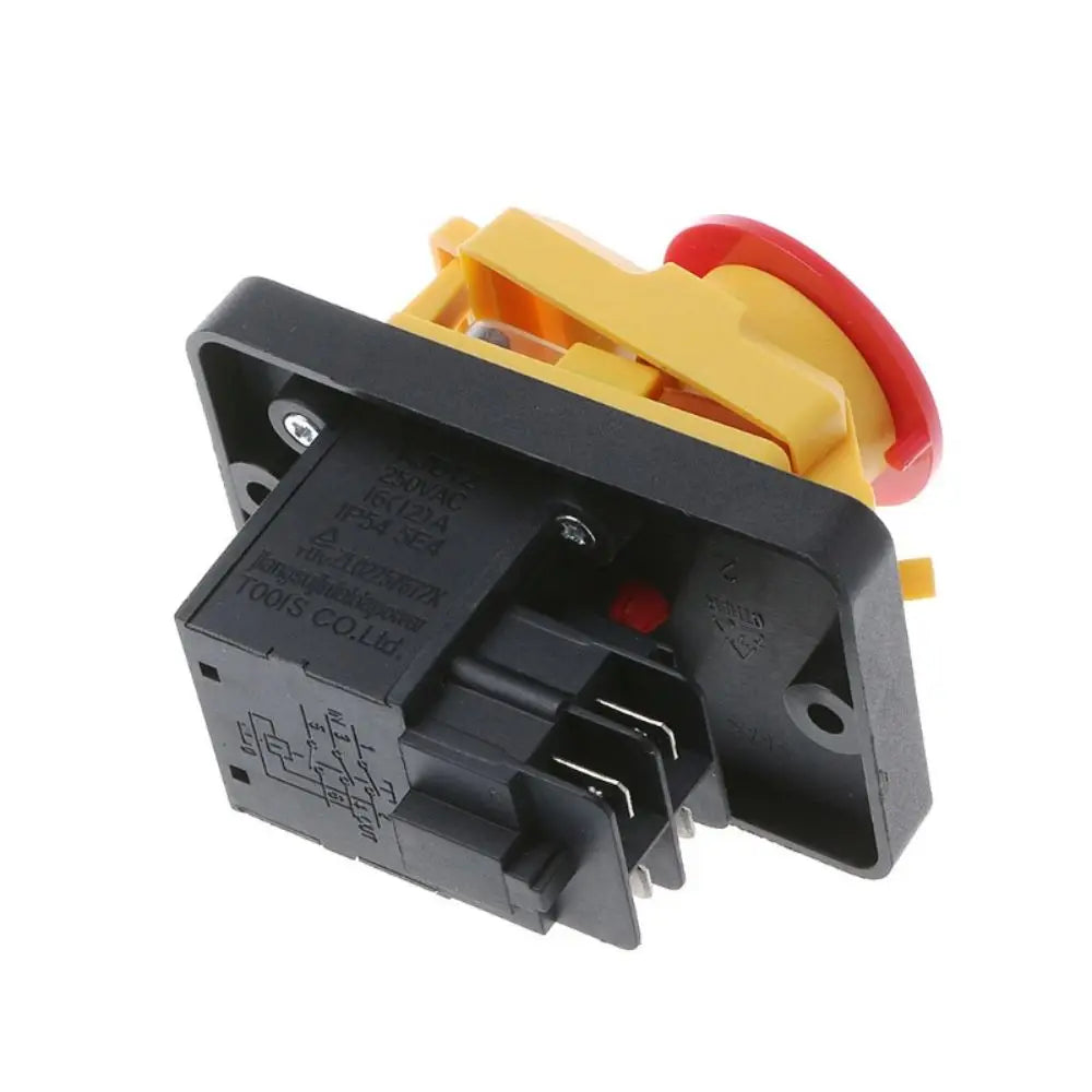 KJD12 250V Push Button Switch – 4/6 Pin Waterproof Start Stop