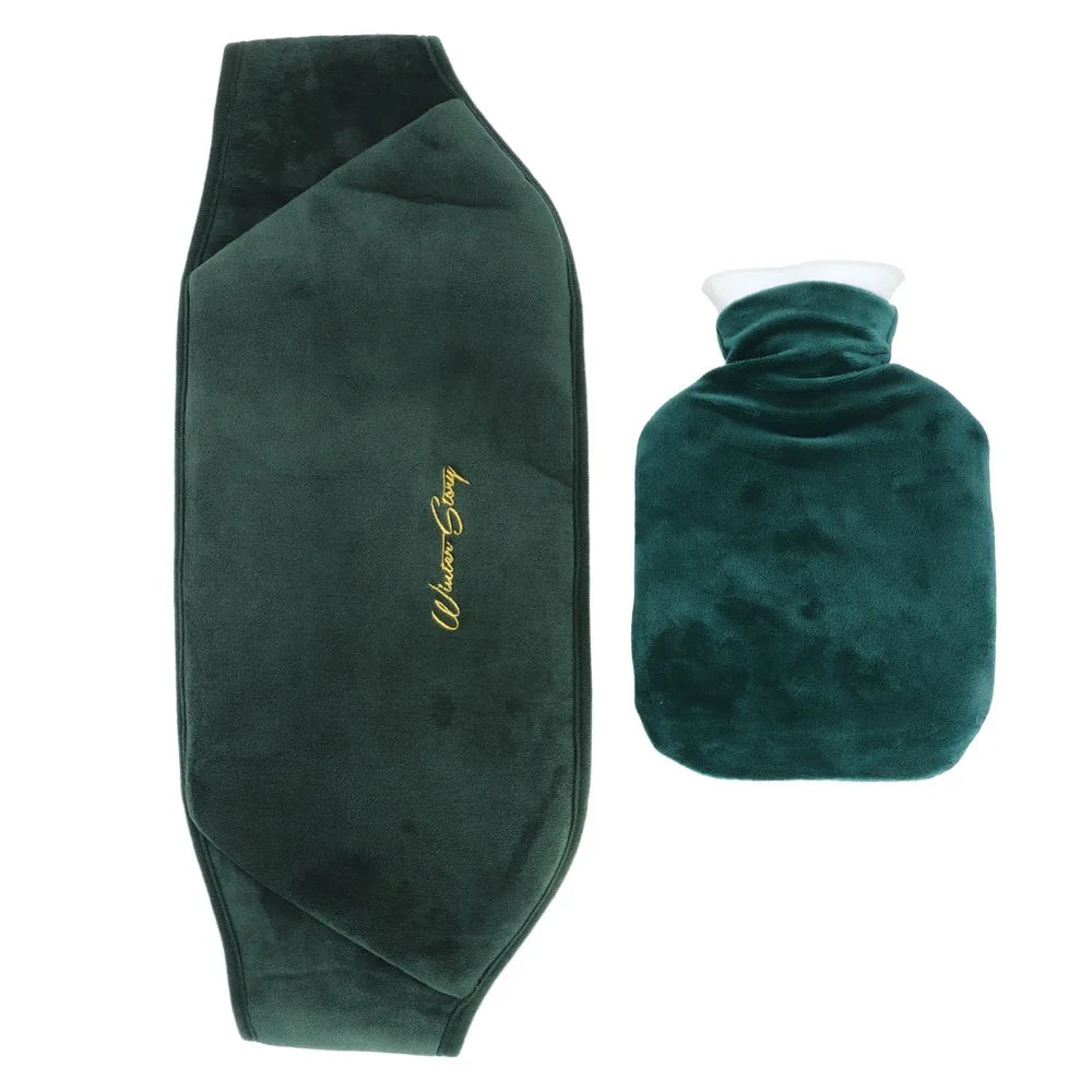 Plush Hot Water Bag 1000ml with Waistband & Hand Inserts