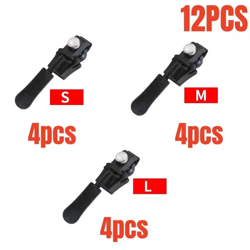 Universal Zipper Repair Kit – Replacement Slider Pulls 3–60 Pcs