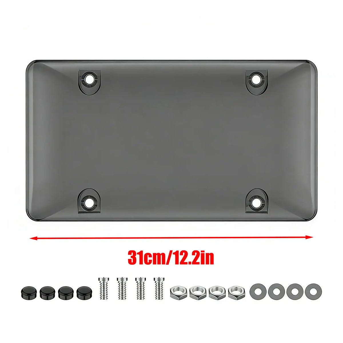 Universal Car License Plate Cover – Anti-Scratch Rustproof ABS