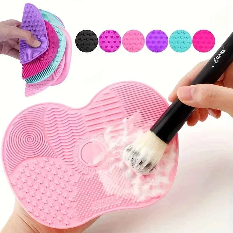 Silicone Makeup Brush Cleaning Pad & Scrubber Mat