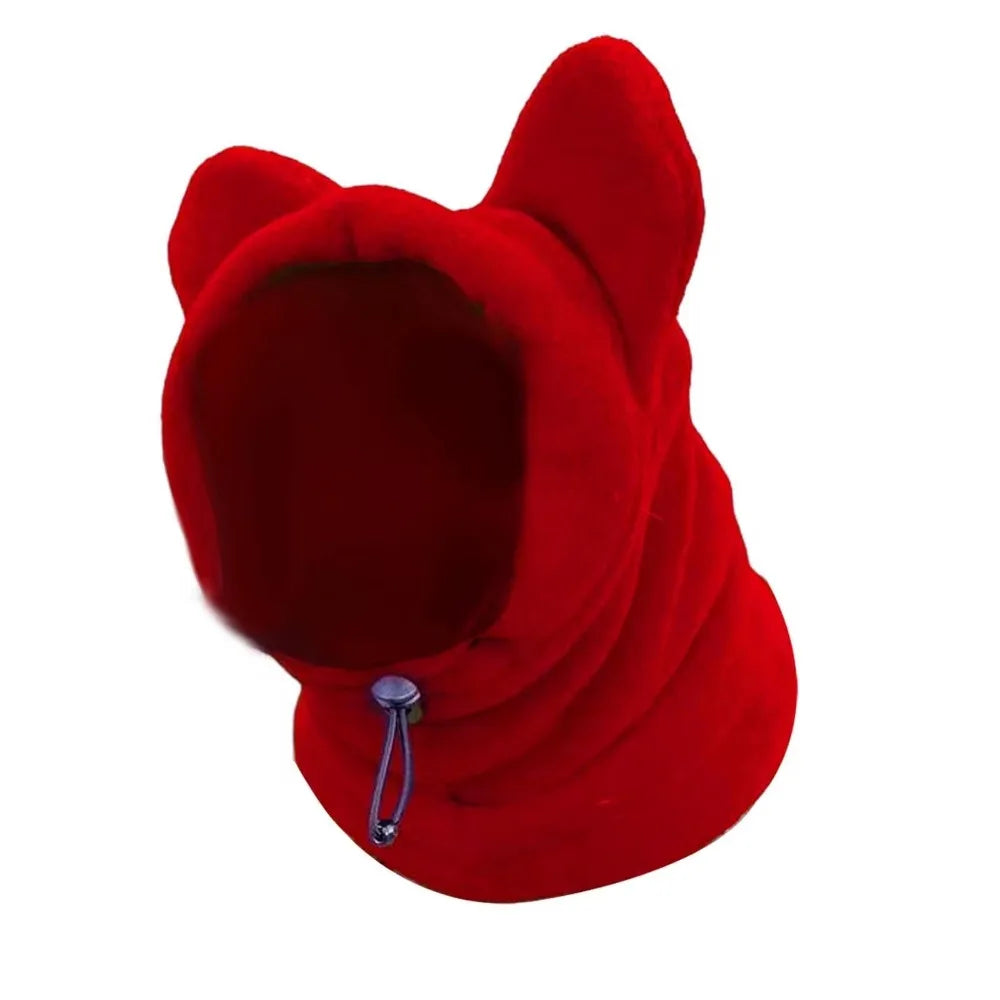 Fleece Bat Hat for Dogs – Adjustable Winter Pet Headwear