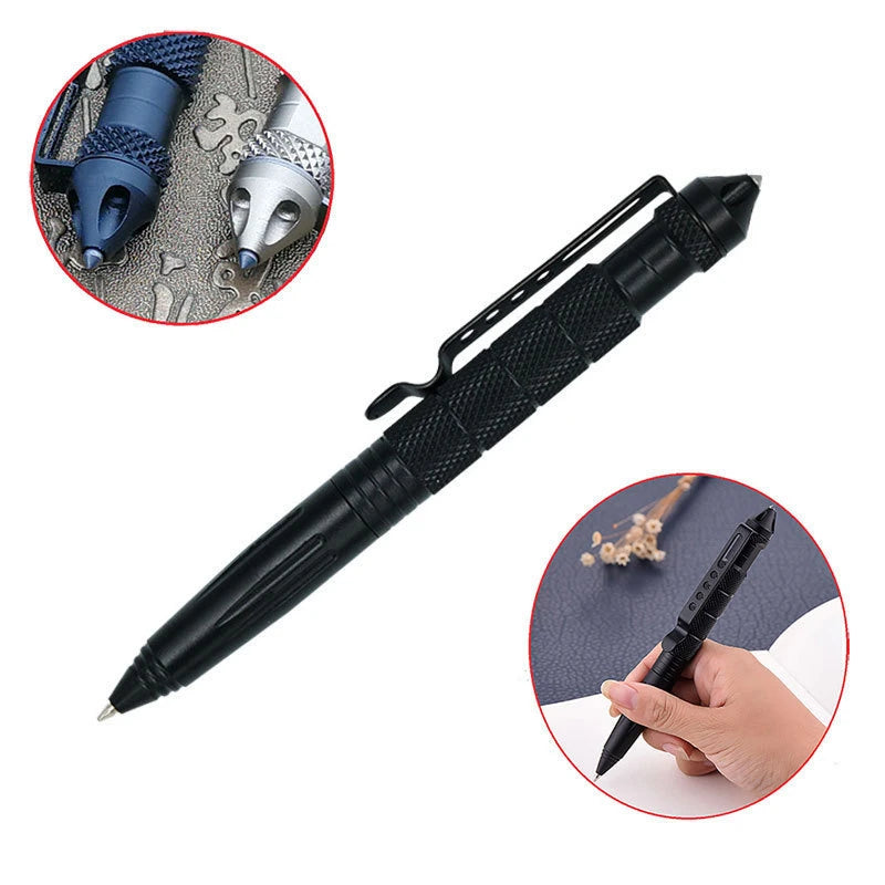 Multi-Function Tactical Pen – Aluminum Glass Breaker & Survival Tool