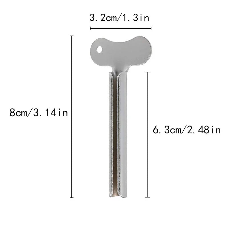 Stainless Steel Toothpaste Squeezer – 5-Pack Metal Tube Tools