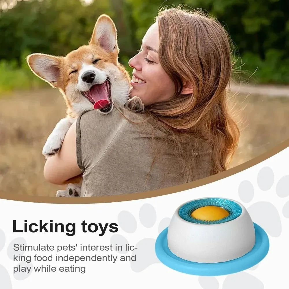 Pet Lick Mat Slow Feeder for Dogs & Cats – Licking Bowl