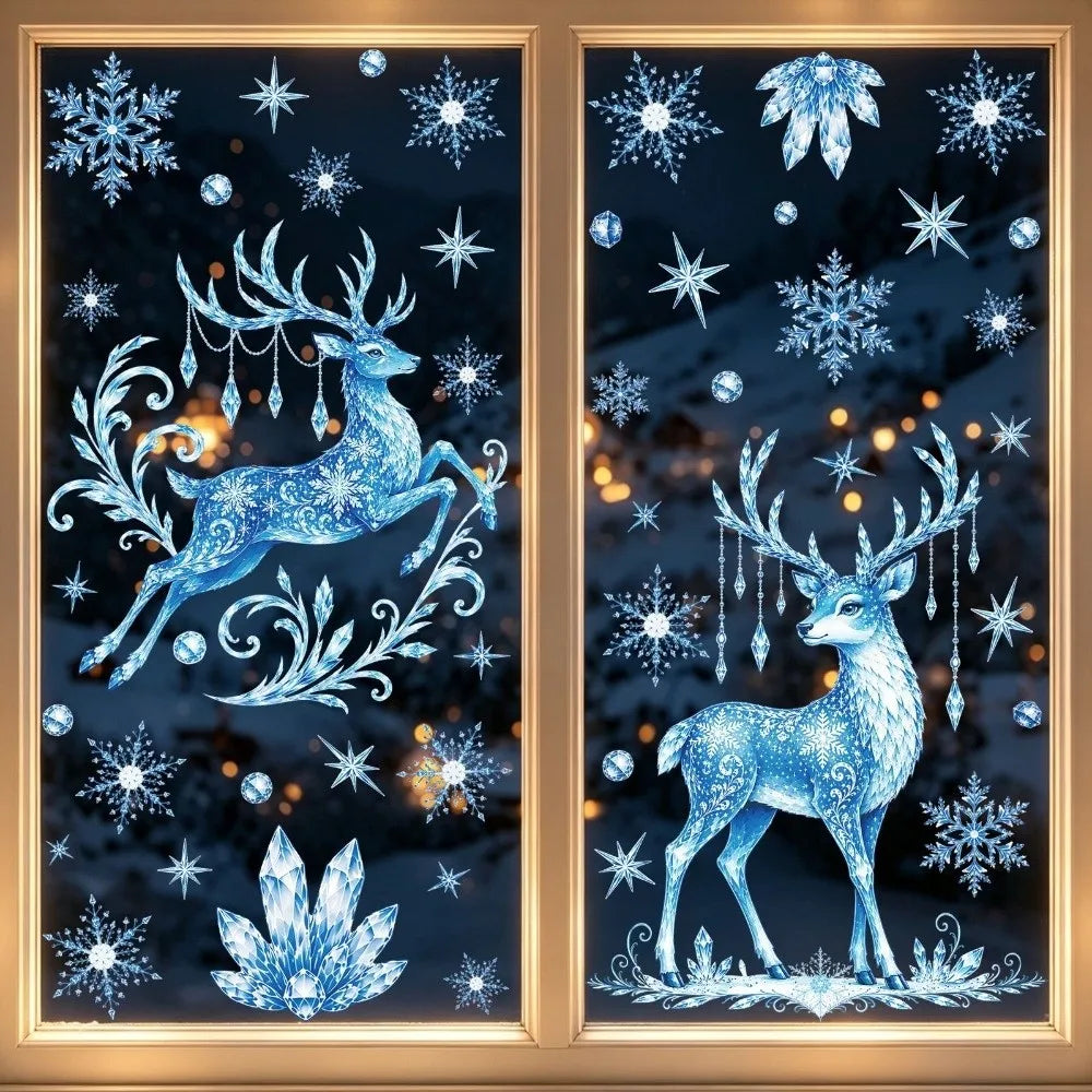 Reusable Christmas Window Stickers – PVC Electrostatic Cling