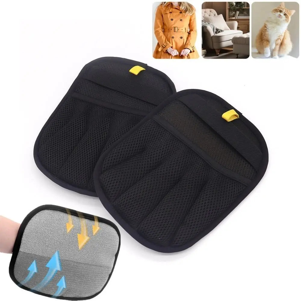 Two-Way Pet Hair Remover Grooming Glove – Reusable Mesh