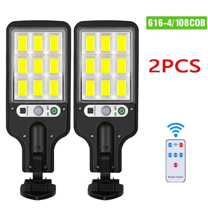 Solar Wall Light PIR Motion Sensor 3 Modes IP65 Outdoor LED