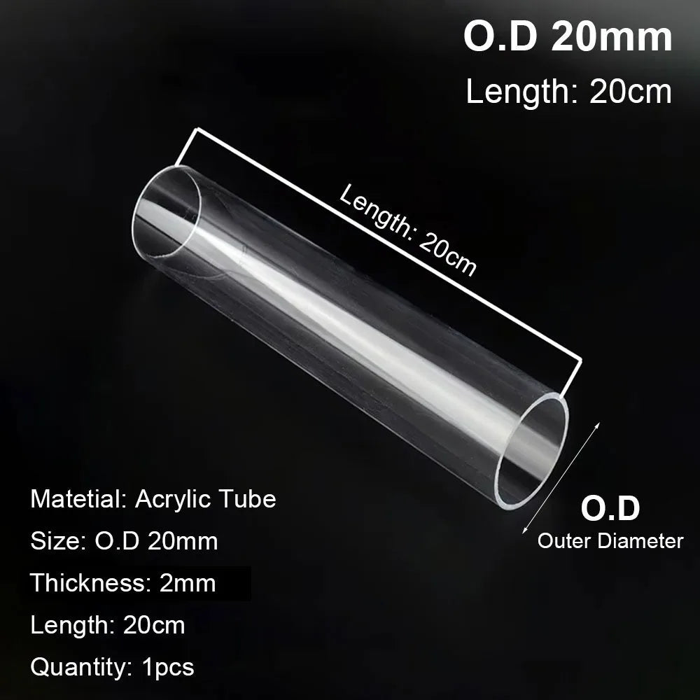 Clear Acrylic Tube – Fish Tank, Hydroponics & DIY Pipe