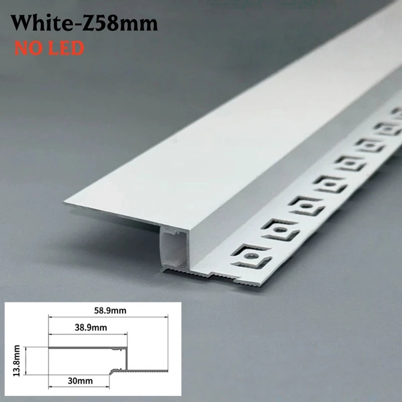 T/Z-Shape Shadow Gap LED Aluminum Channel Profile Ceiling Trim