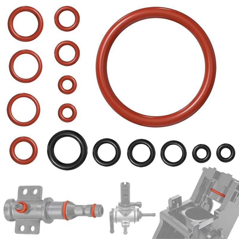 15-Pc Silicone O-Ring Seal Kit for Saeco Gaggia Spidem Machines