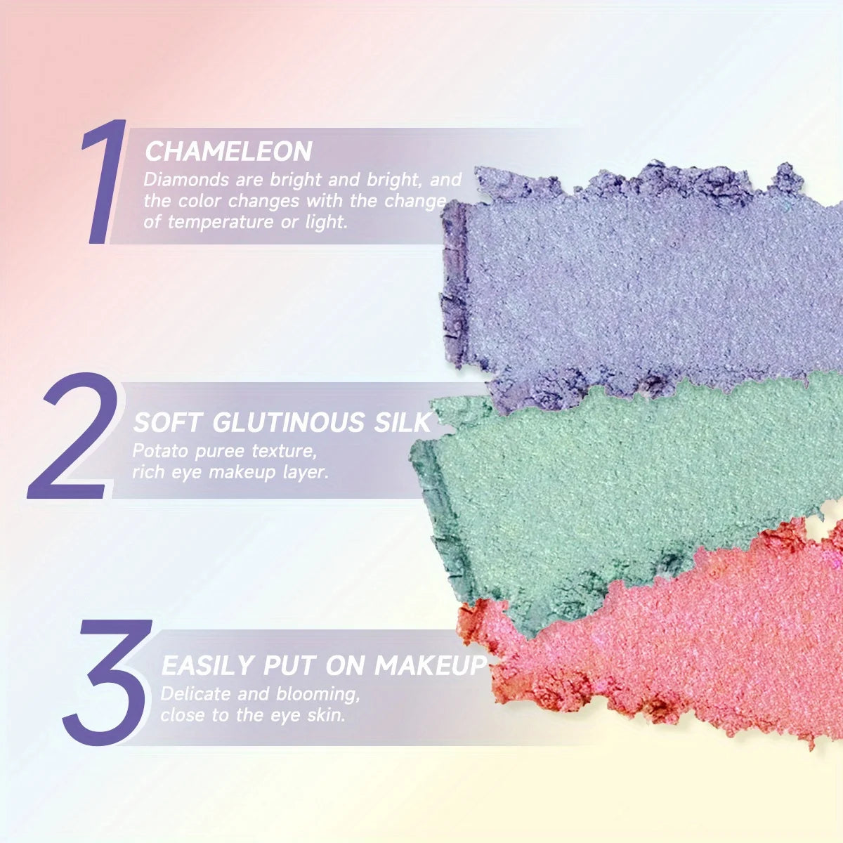 PECOLOVERS Chameleon Shimmer Eye Gloss Highlighter Eyeshadow Cream