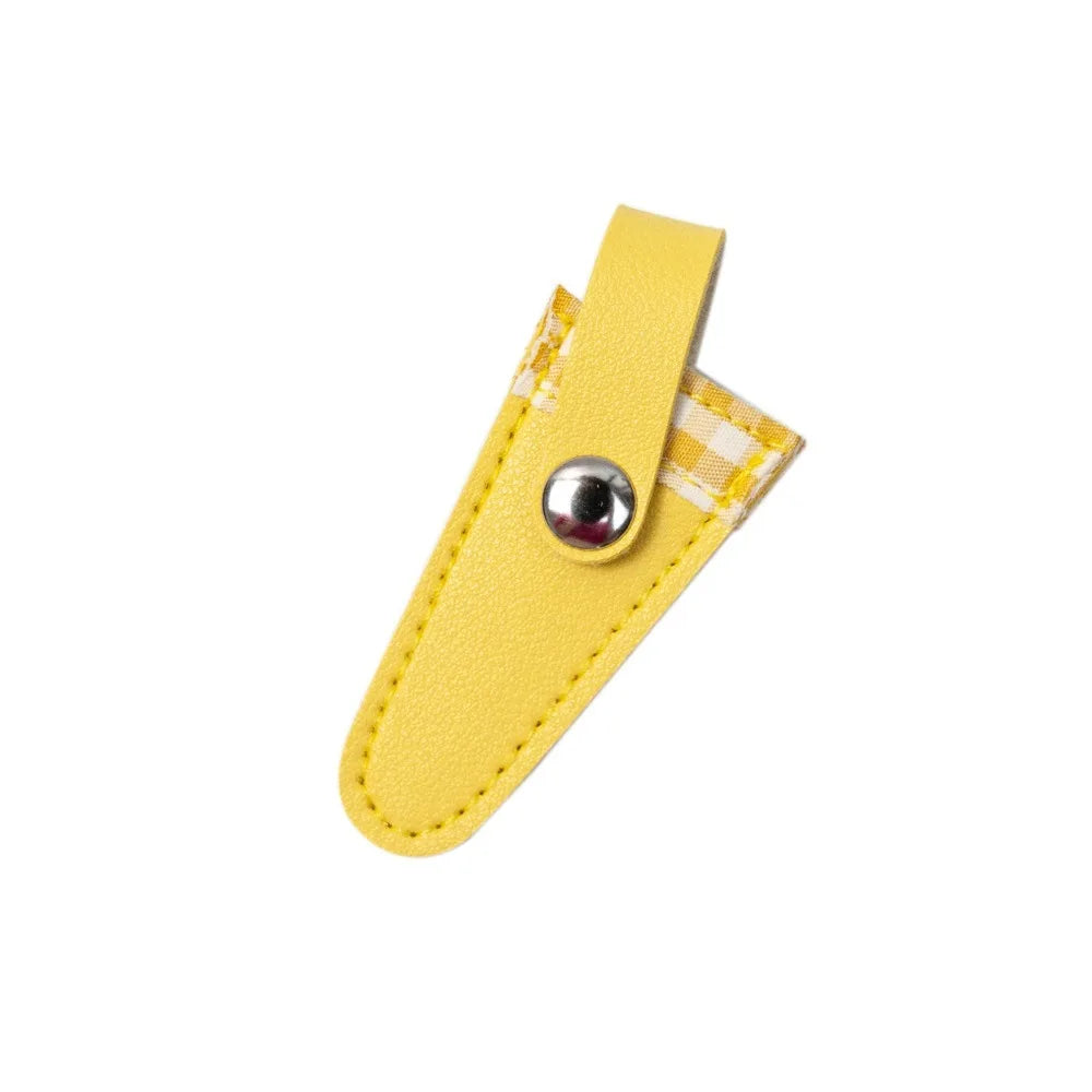 PU Scissors Protective Cover – Colorful Lattice Embroidery Cap