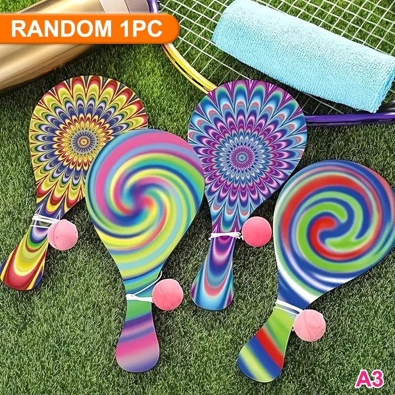 Wooden Paddle Ball with Elastic String – Coordination Toy
