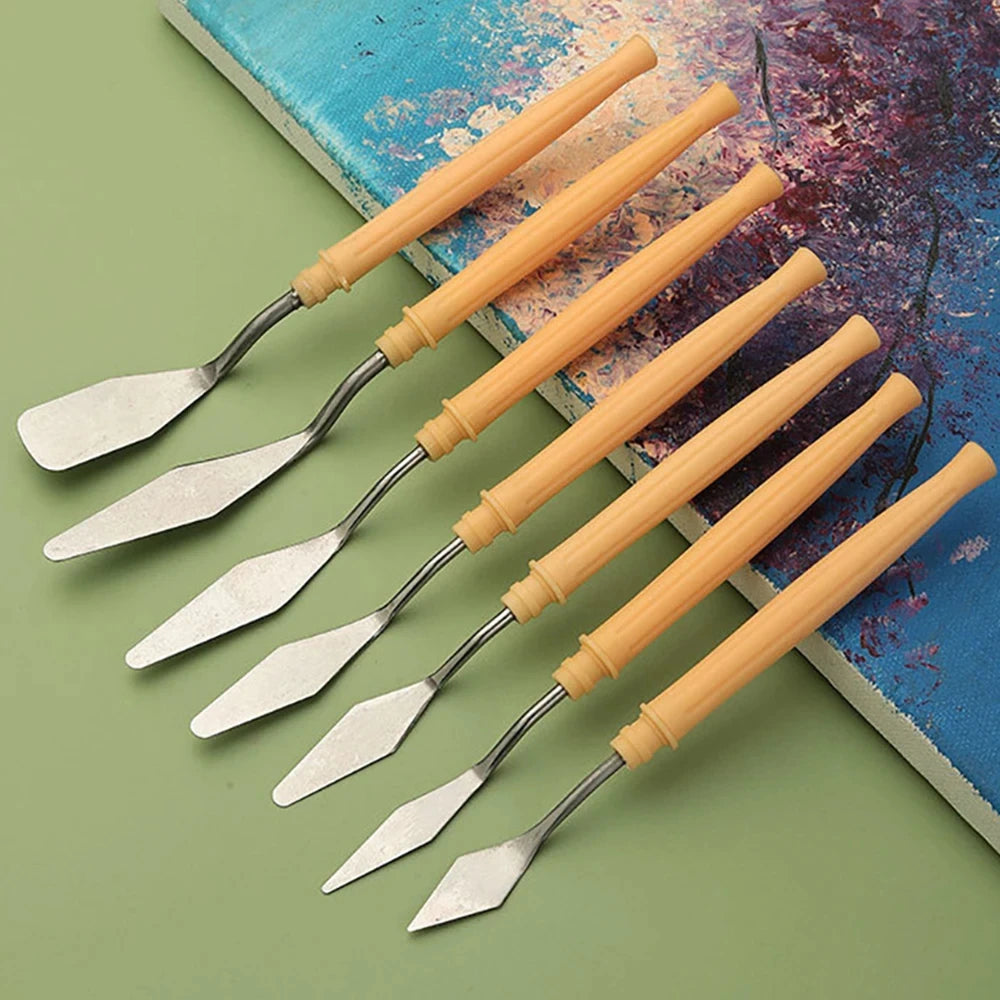 Stainless Steel Palette Knife Set – 7/14Pc Artist Spatula