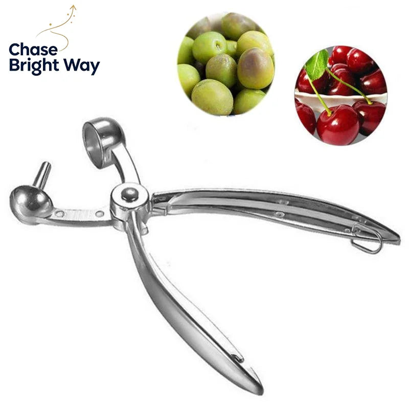 Zinc Alloy Cherry & Olive Pitter – One-Press Stone Remover