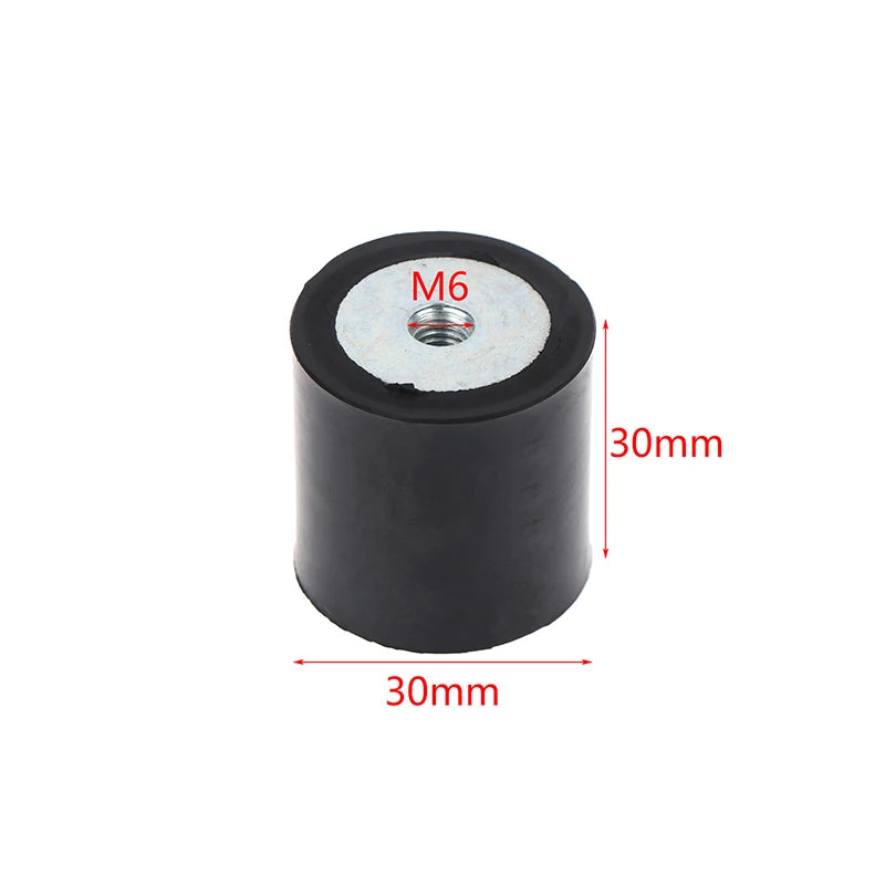 M4–M8 Rubber Anti-Vibration Mount Type DD Flat Base Damper